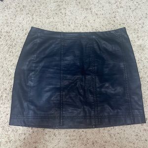 Free people leather skirt